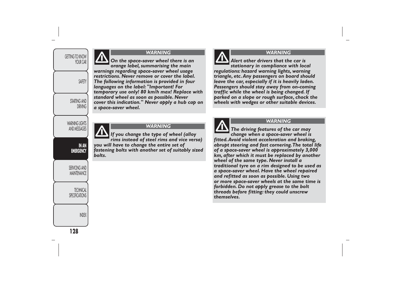 FIAT 500 User Manual | Page 131 / 230