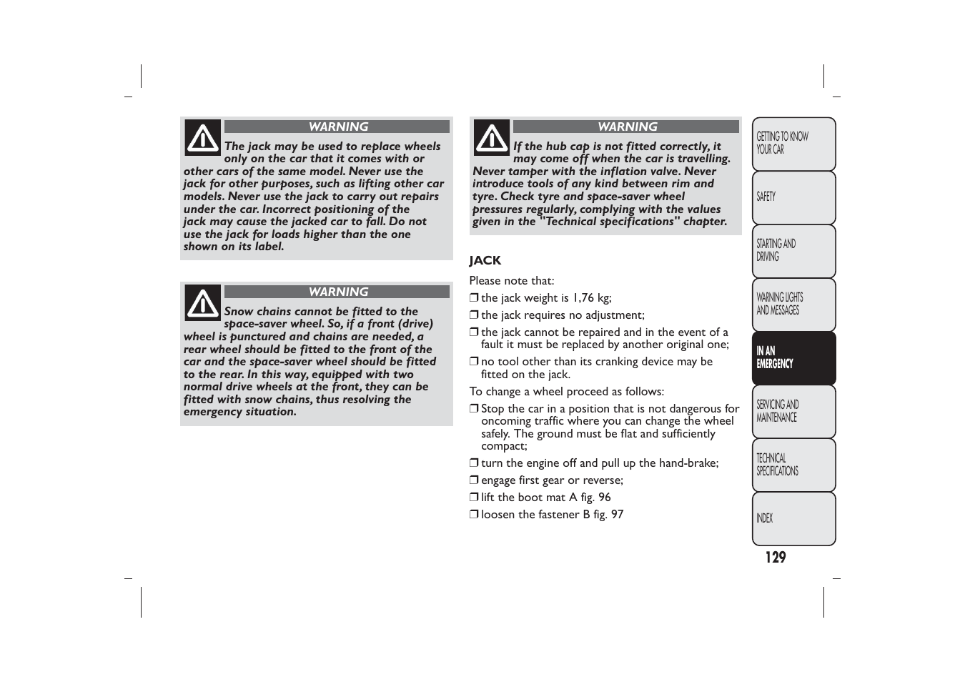 FIAT 500 User Manual | Page 132 / 230