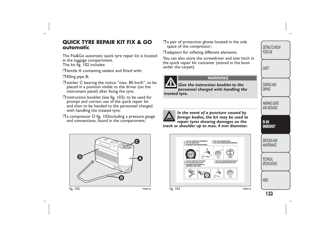 FIAT 500 User Manual | Page 136 / 230