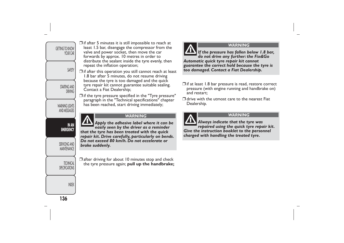 FIAT 500 User Manual | Page 139 / 230