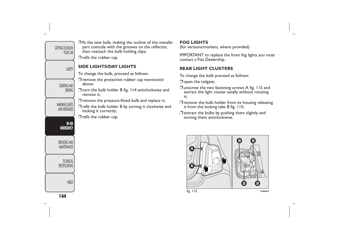 FIAT 500 User Manual | Page 147 / 230