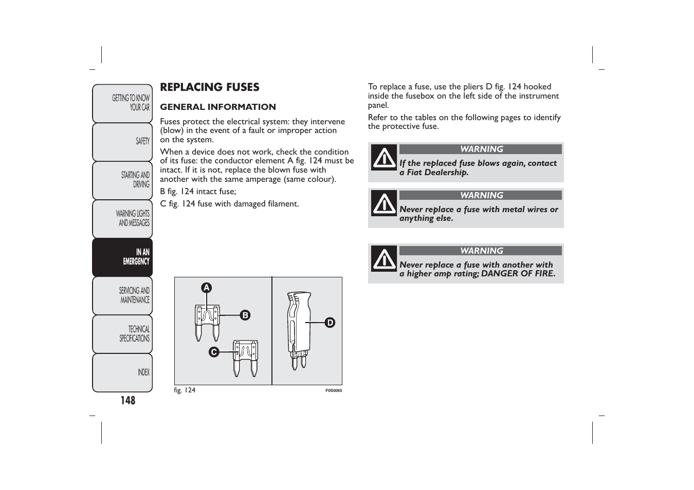 FIAT 500 User Manual | Page 151 / 230