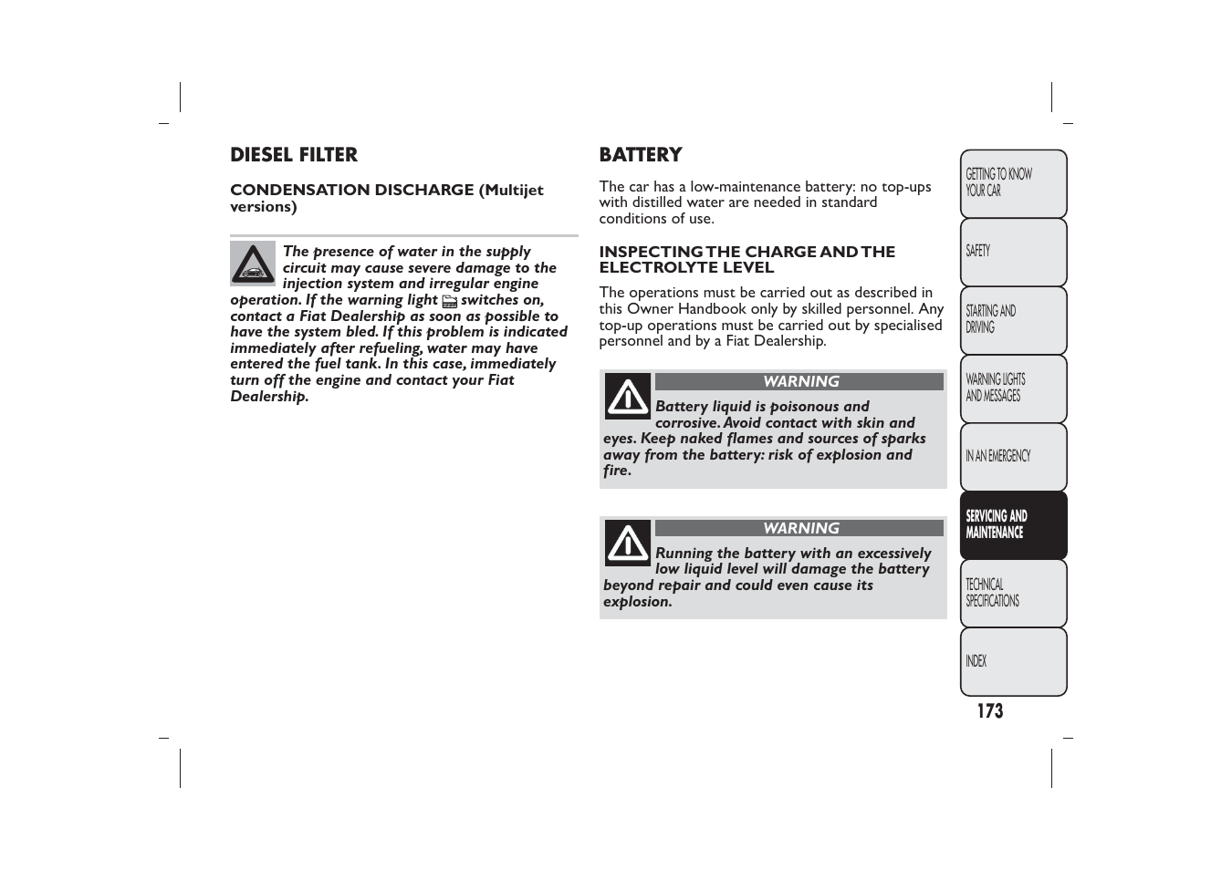 FIAT 500 User Manual | Page 176 / 230