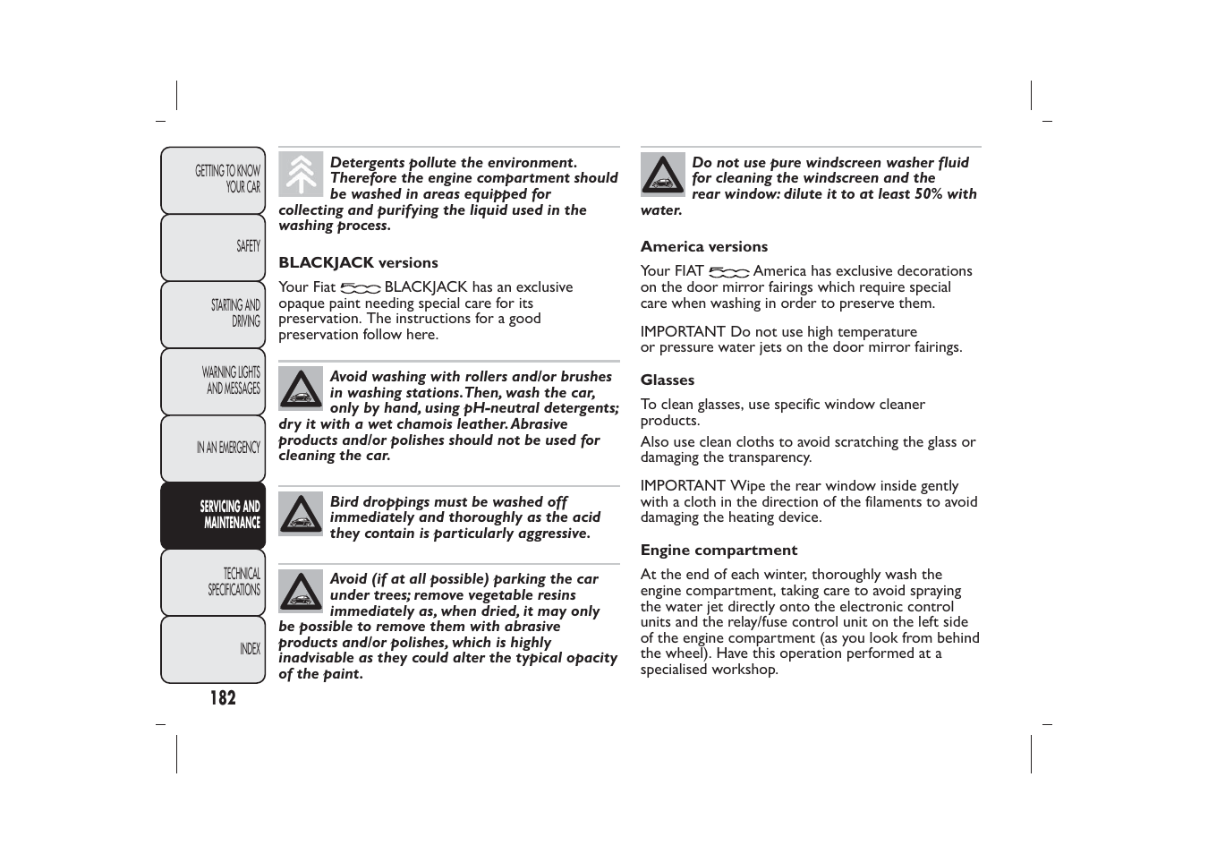 FIAT 500 User Manual | Page 185 / 230