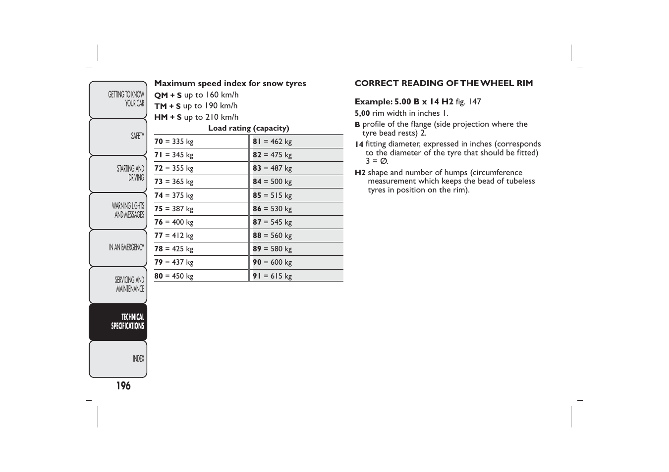 FIAT 500 User Manual | Page 199 / 230