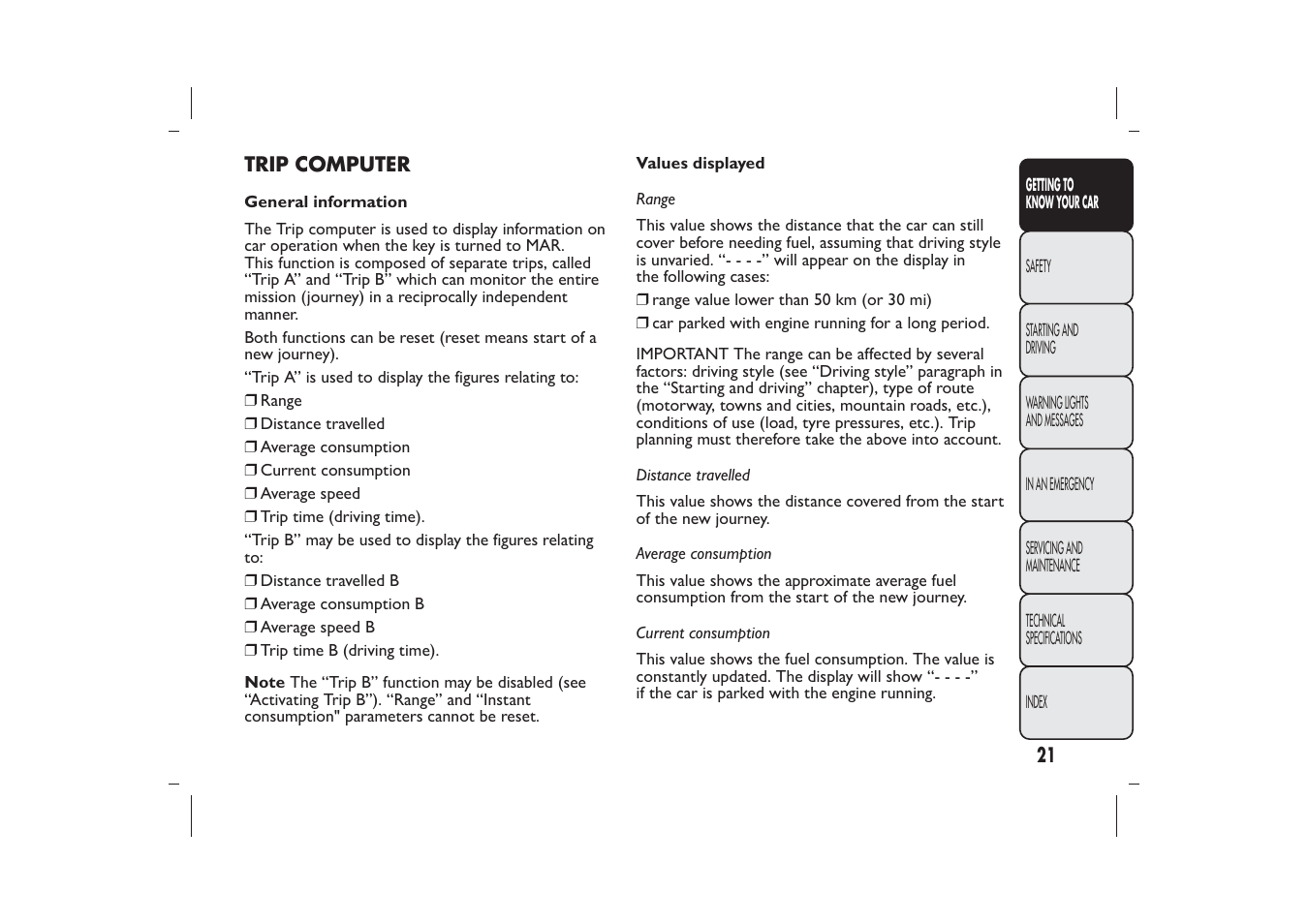 FIAT 500 User Manual | Page 24 / 230