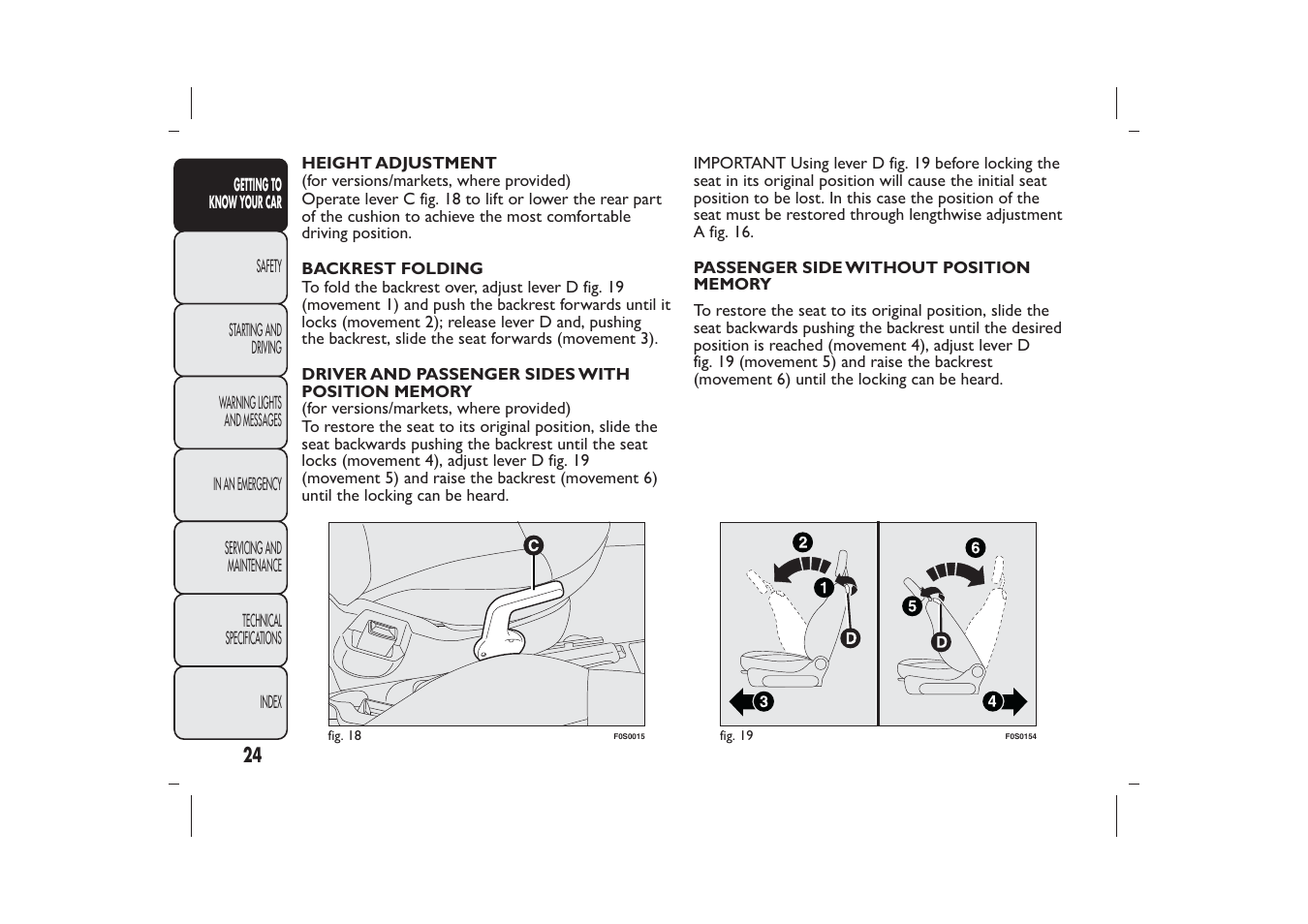 FIAT 500 User Manual | Page 27 / 230