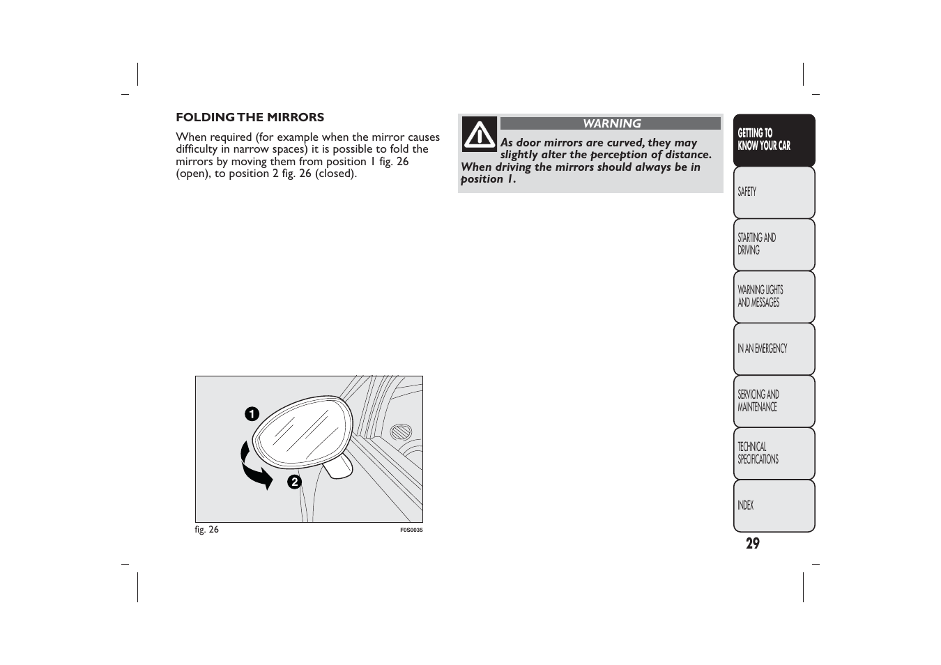 FIAT 500 User Manual | Page 32 / 230