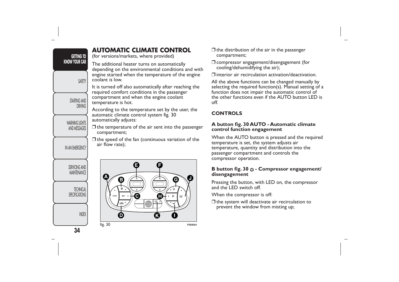 FIAT 500 User Manual | Page 37 / 230