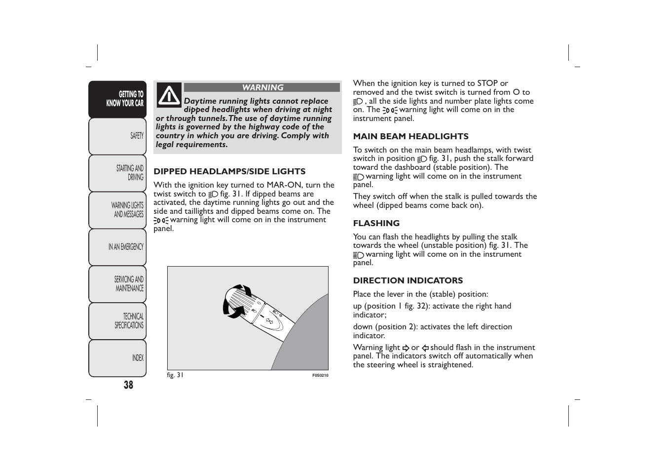 FIAT 500 User Manual | Page 41 / 230