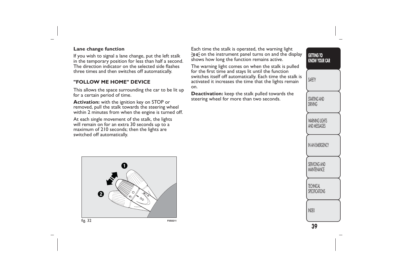 FIAT 500 User Manual | Page 42 / 230