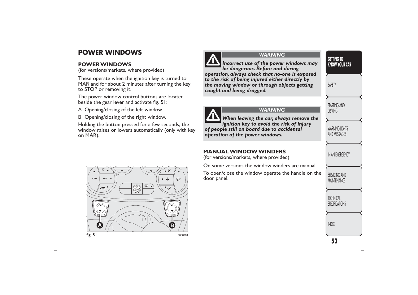 FIAT 500 User Manual | Page 56 / 230