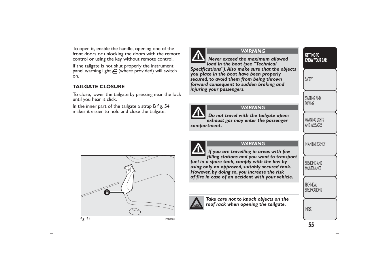 FIAT 500 User Manual | Page 58 / 230