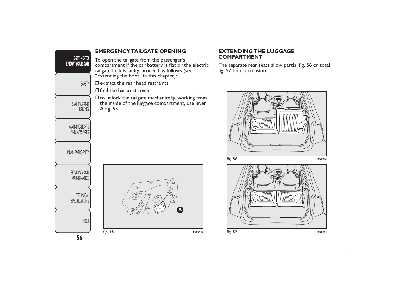 FIAT 500 User Manual | Page 59 / 230