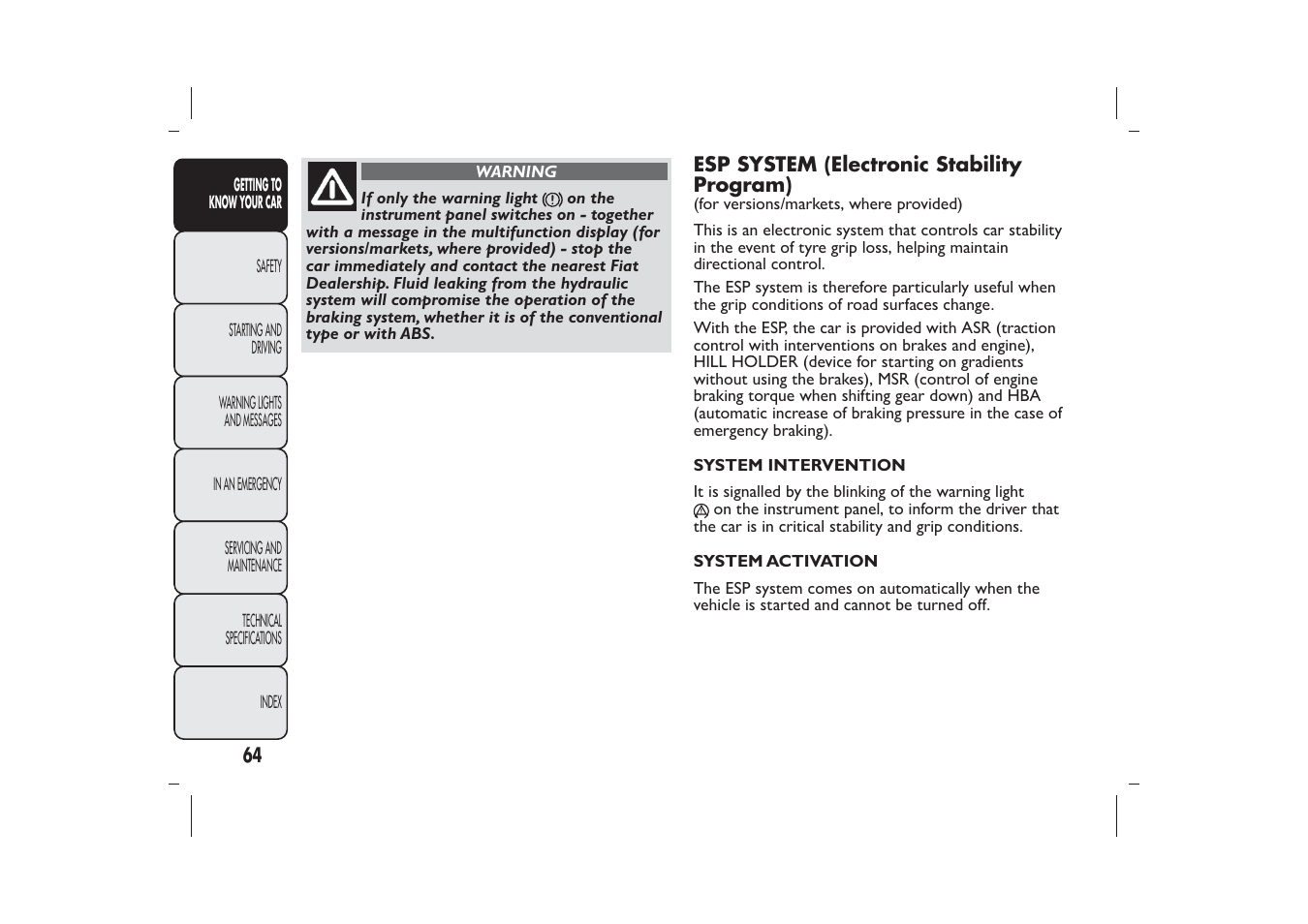 FIAT 500 User Manual | Page 67 / 230