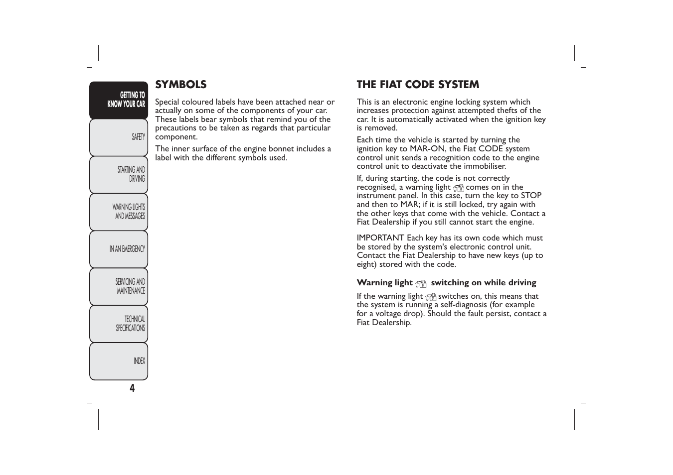 FIAT 500 User Manual | Page 7 / 230