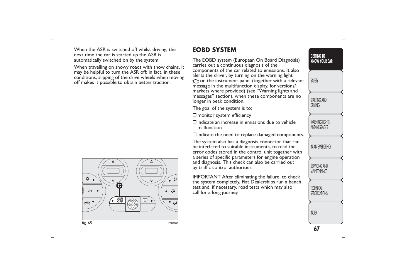 FIAT 500 User Manual | Page 70 / 230