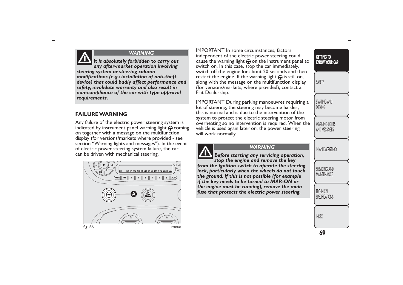 FIAT 500 User Manual | Page 72 / 230