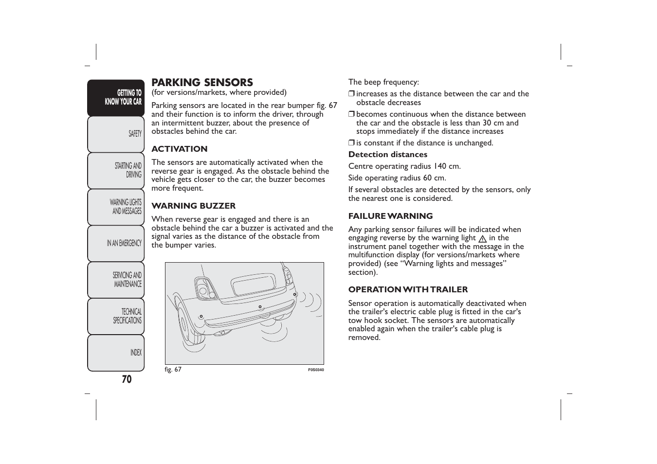 FIAT 500 User Manual | Page 73 / 230