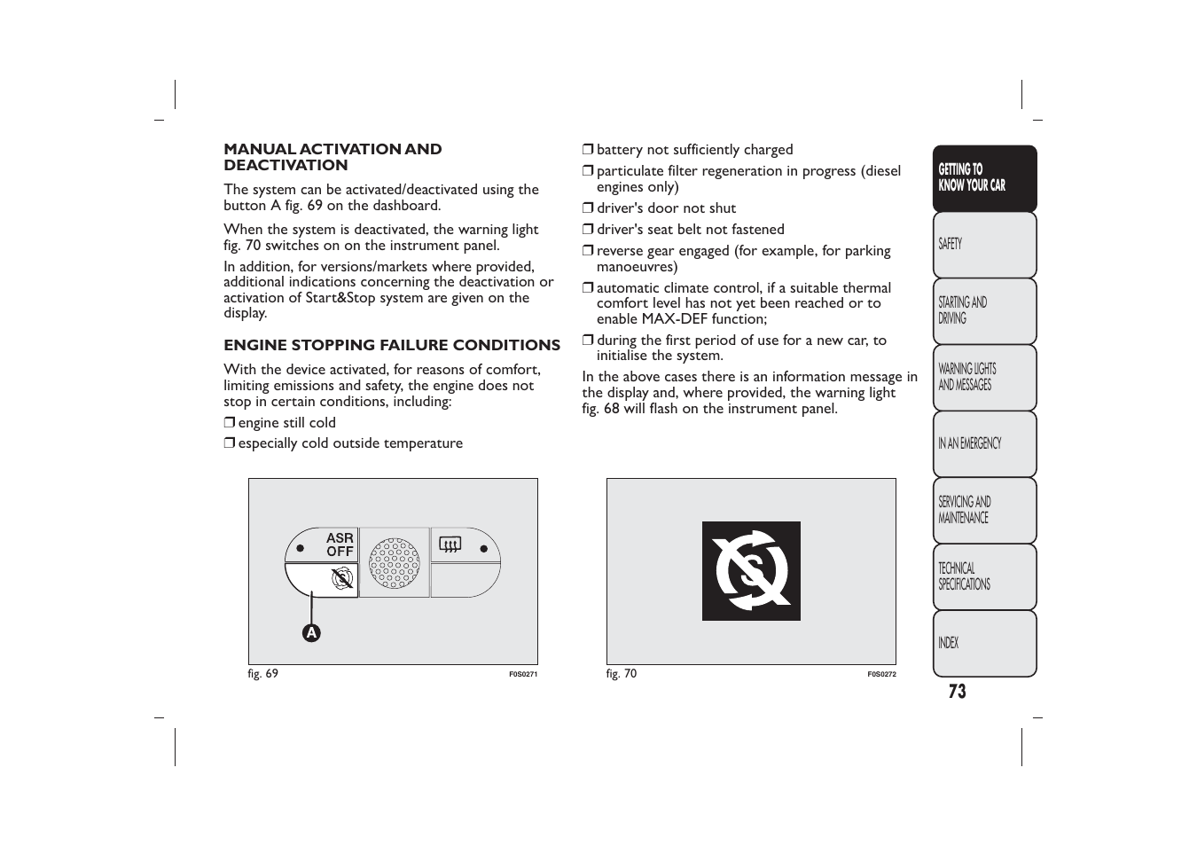 FIAT 500 User Manual | Page 76 / 230