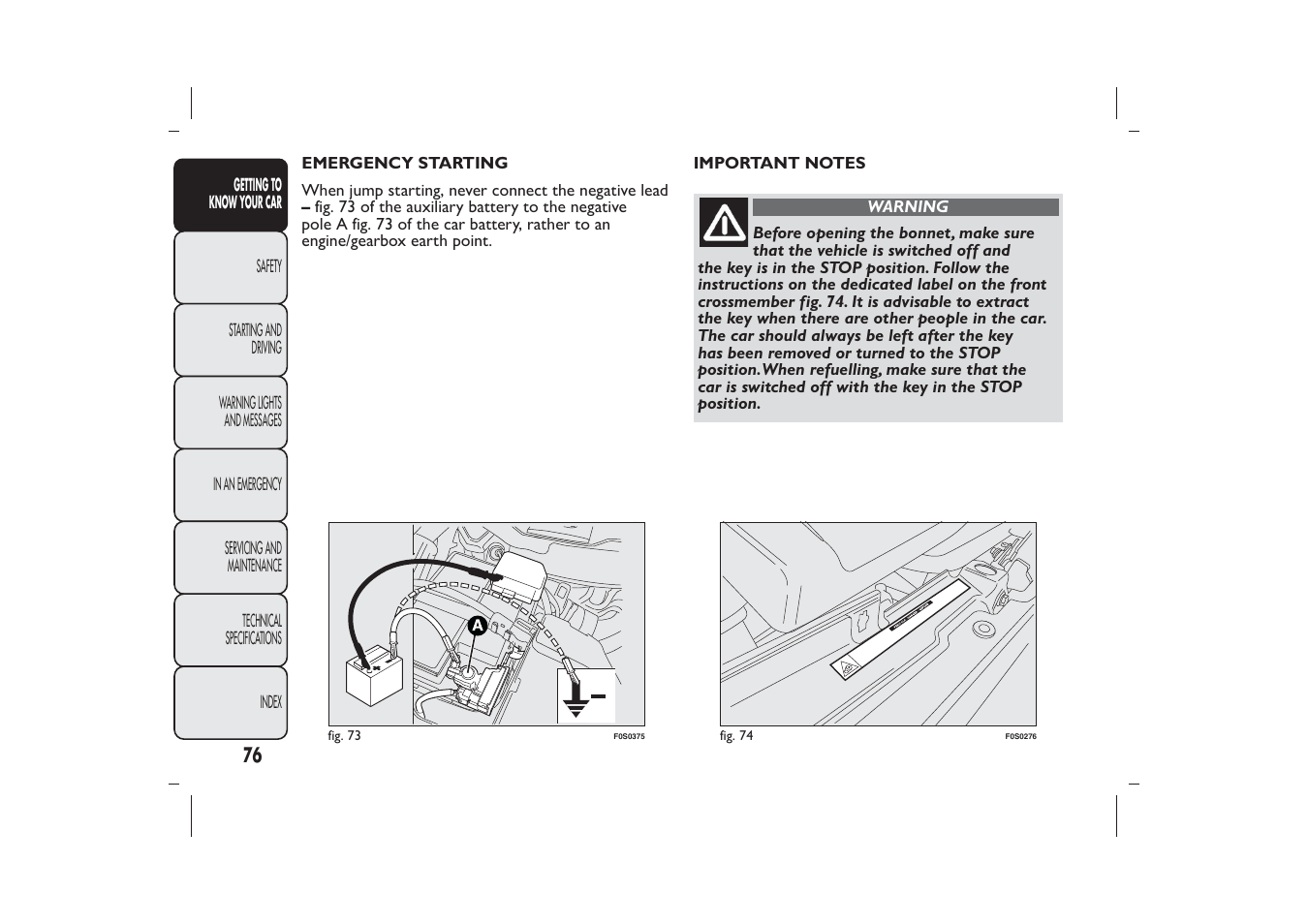 FIAT 500 User Manual | Page 79 / 230