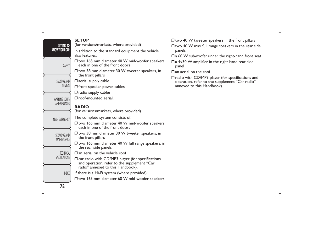 FIAT 500 User Manual | Page 81 / 230