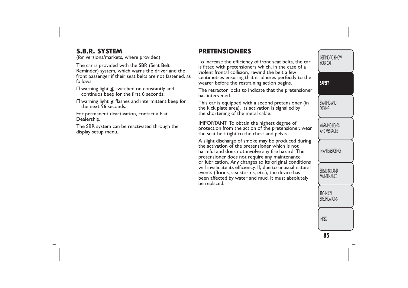 FIAT 500 User Manual | Page 88 / 230