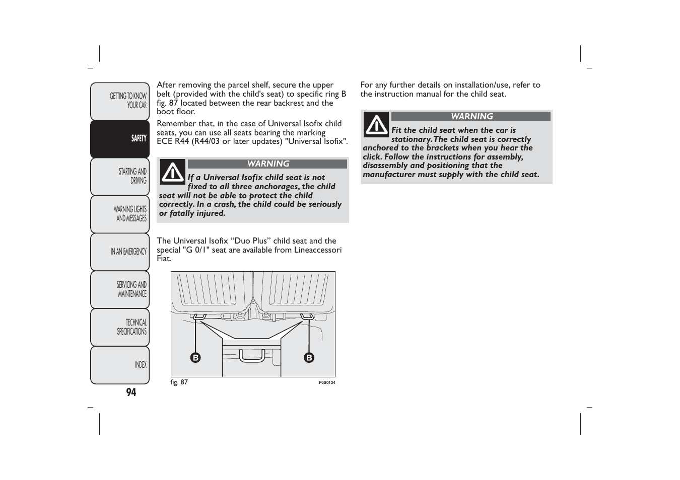 FIAT 500 User Manual | Page 97 / 230