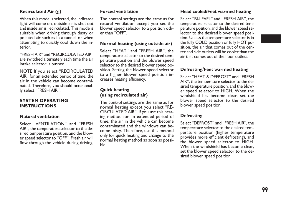 FIAT Sedici User Manual | Page 100 / 270