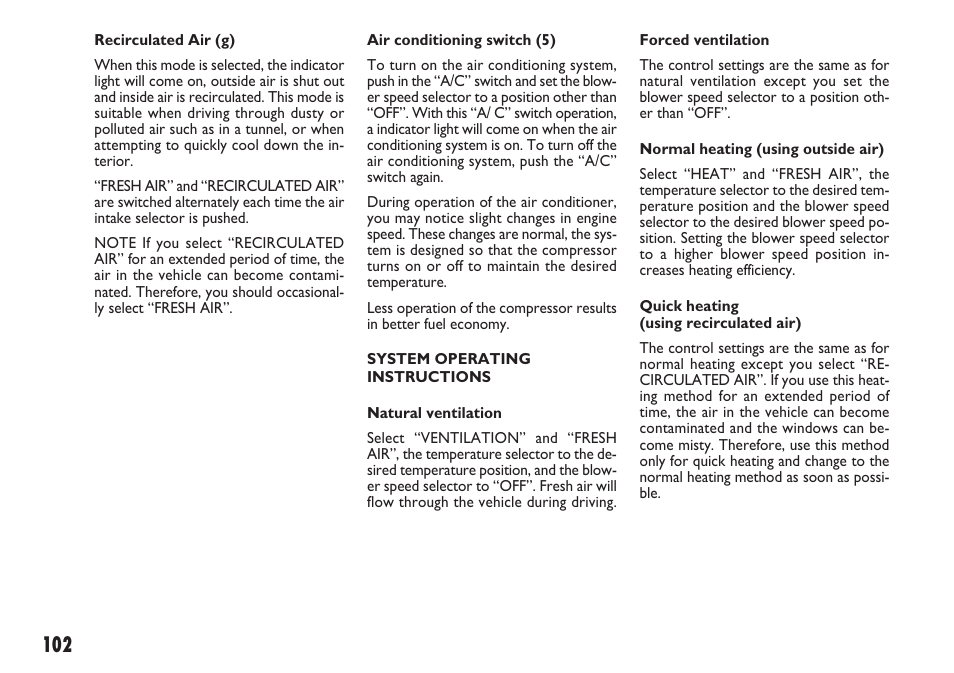 FIAT Sedici User Manual | Page 103 / 270