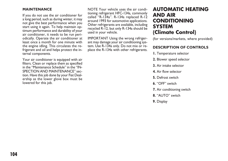 FIAT Sedici User Manual | Page 105 / 270