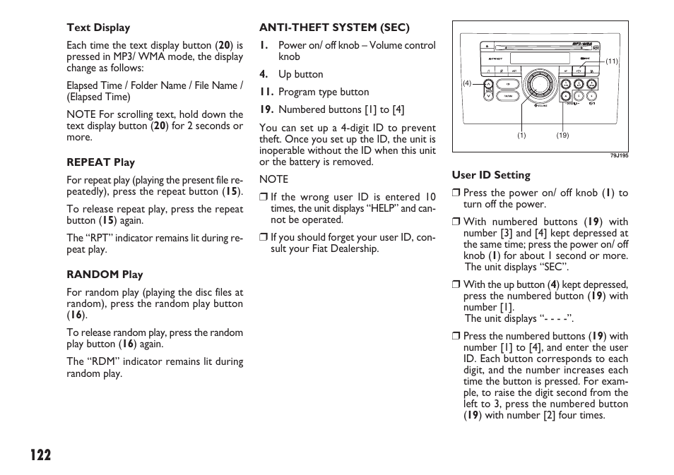 FIAT Sedici User Manual | Page 123 / 270