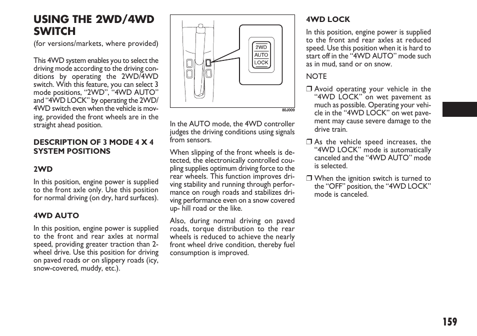 FIAT Sedici User Manual | Page 160 / 270