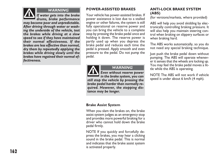 FIAT Sedici User Manual | Page 163 / 270