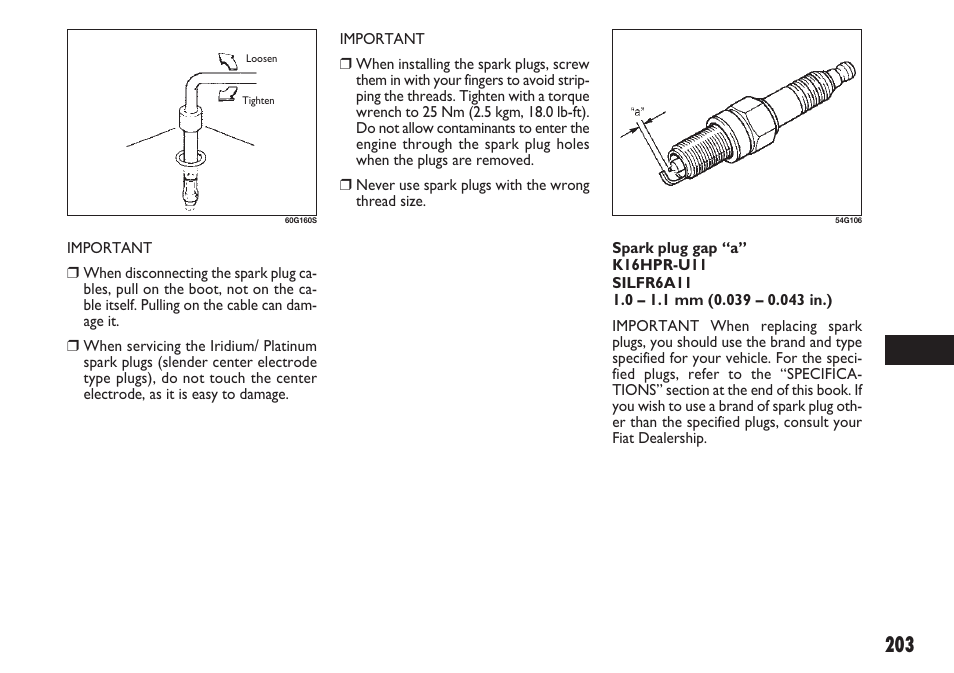 FIAT Sedici User Manual | Page 204 / 270