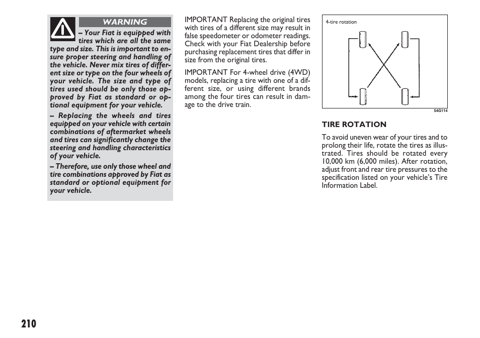 FIAT Sedici User Manual | Page 211 / 270