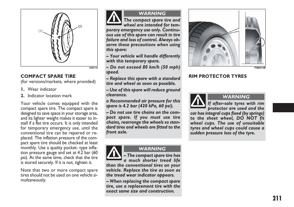 FIAT Sedici User Manual | Page 212 / 270