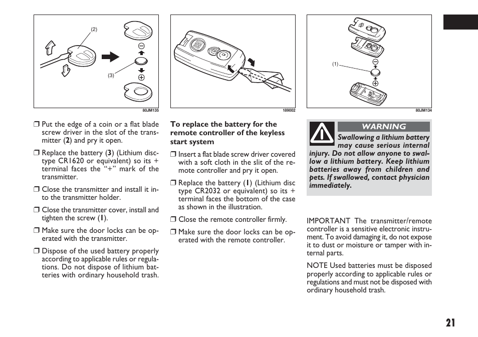 FIAT Sedici User Manual | Page 22 / 270