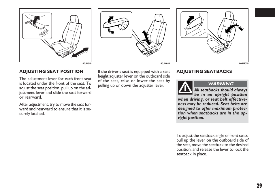 FIAT Sedici User Manual | Page 30 / 270