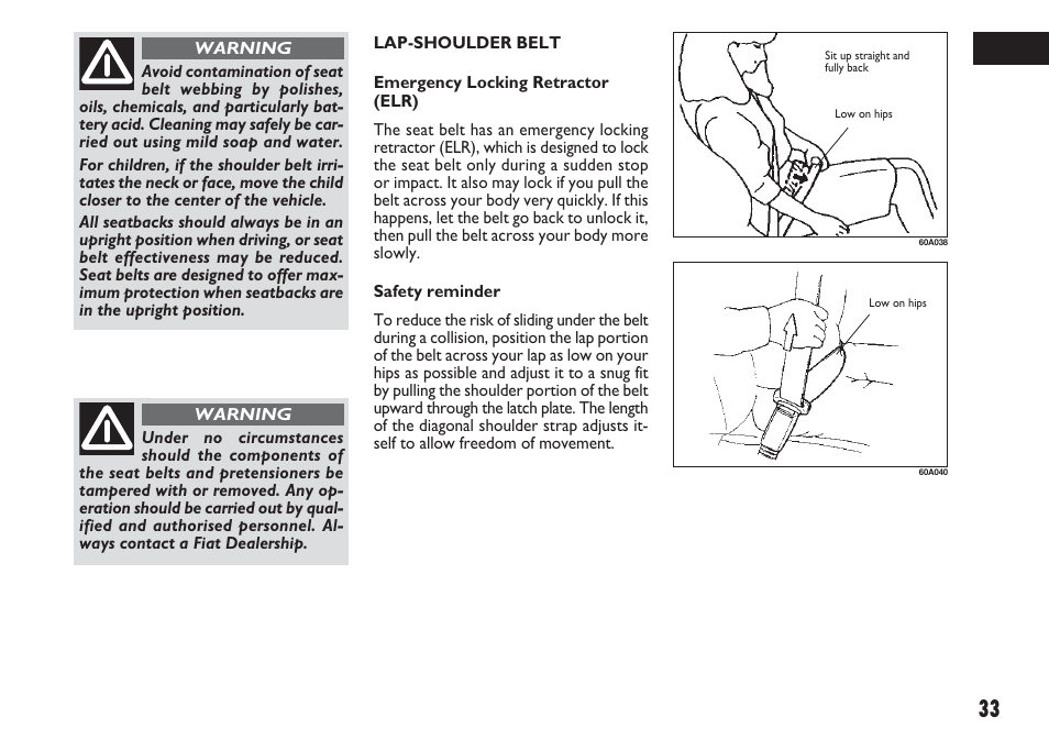 FIAT Sedici User Manual | Page 34 / 270