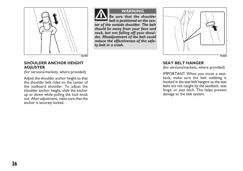 FIAT Sedici User Manual | Page 37 / 270