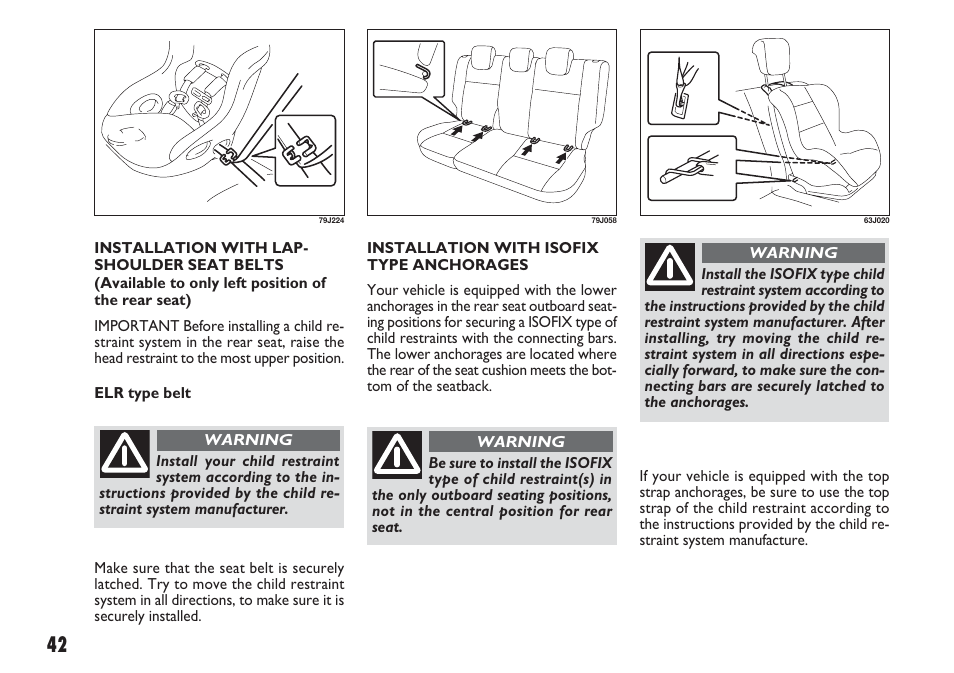 FIAT Sedici User Manual | Page 43 / 270