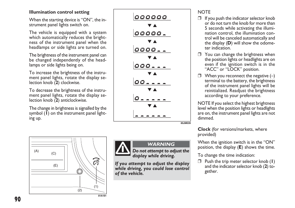 FIAT Sedici User Manual | Page 91 / 270