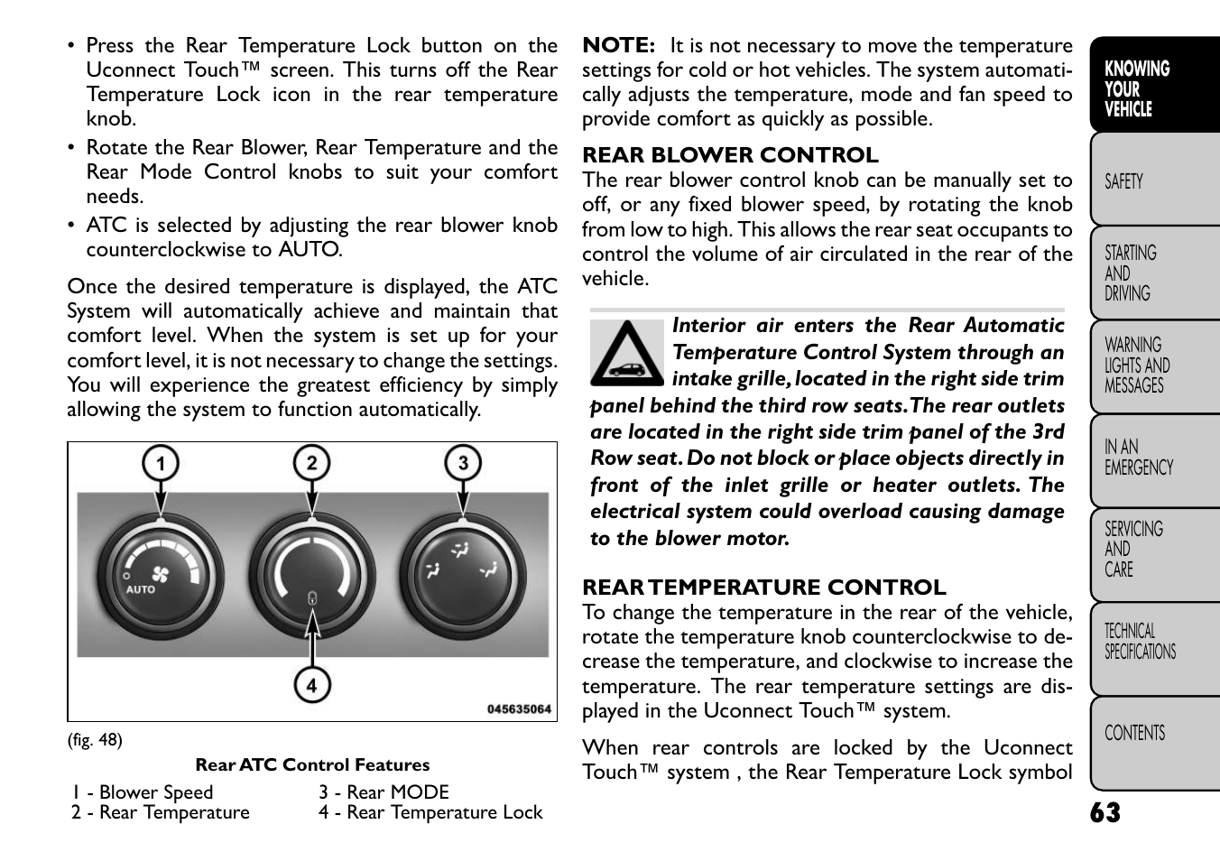 FIAT Freemont User Manual | Page 70 / 267