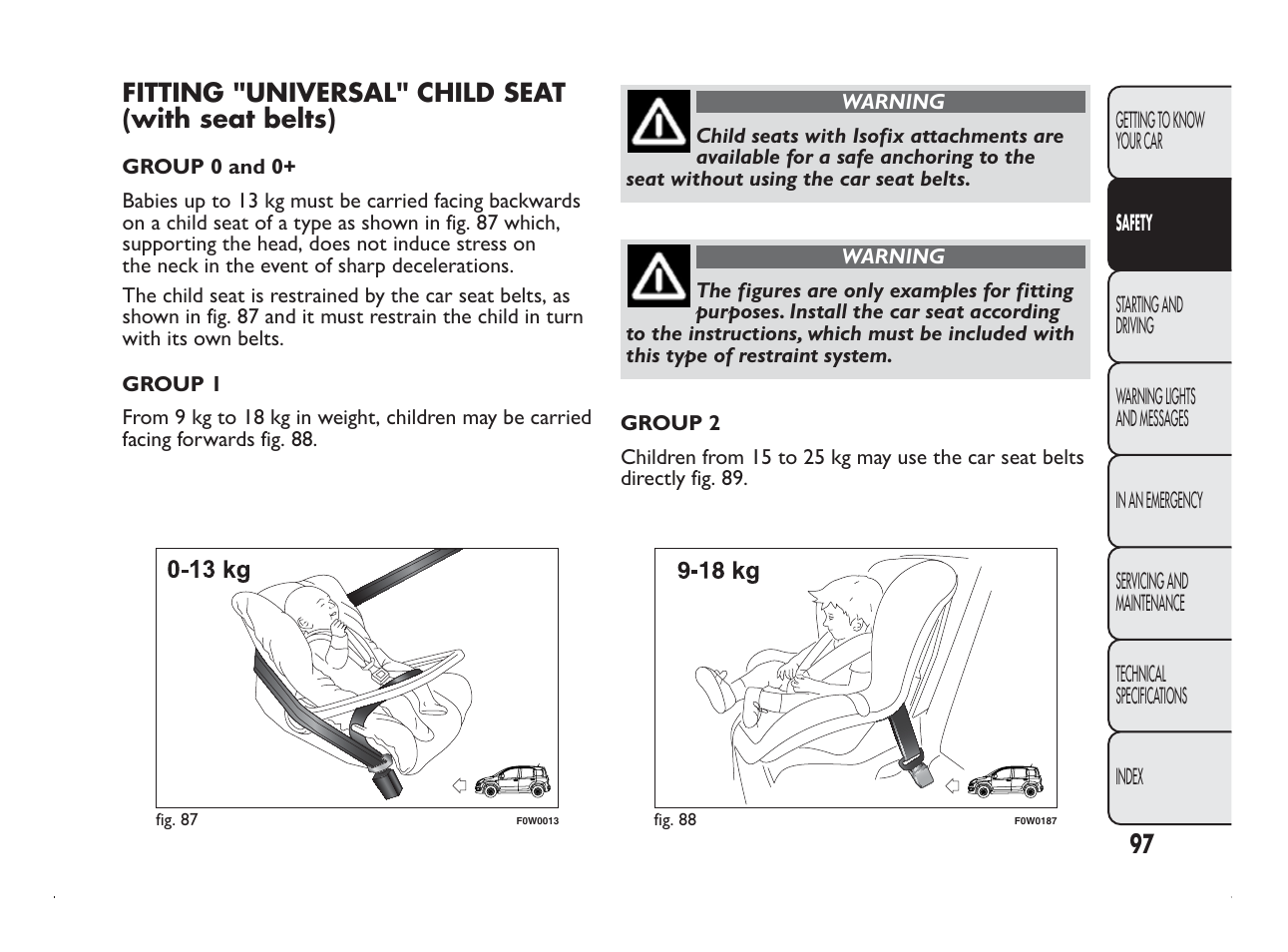 FIAT Panda User Manual | Page 101 / 260