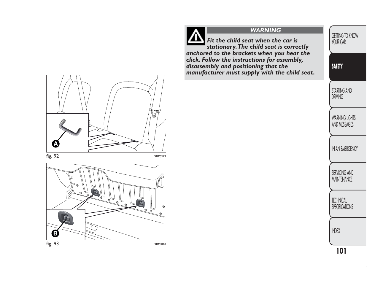 FIAT Panda User Manual | Page 105 / 260