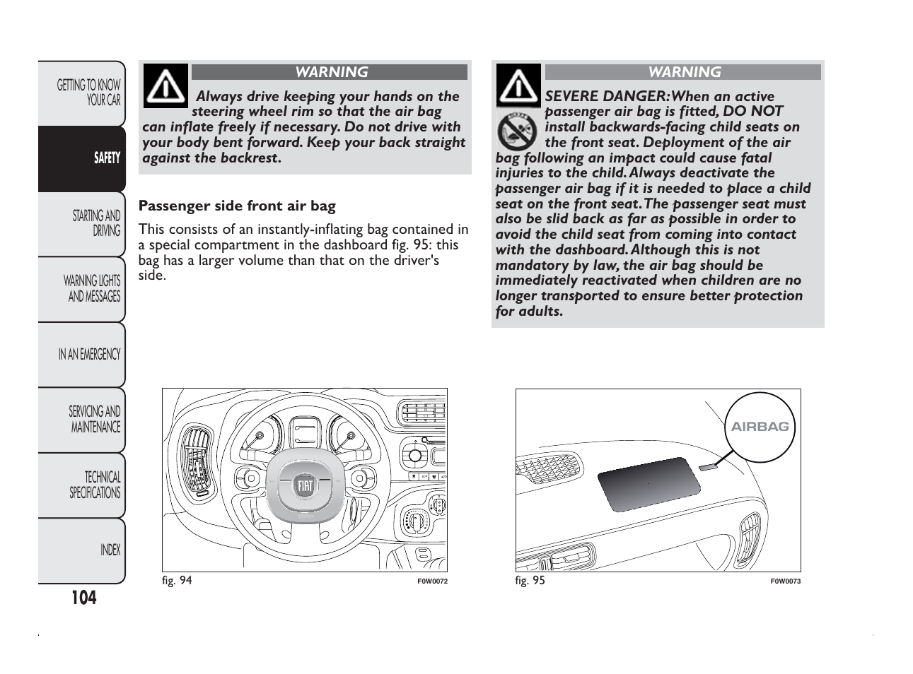 FIAT Panda User Manual | Page 108 / 260