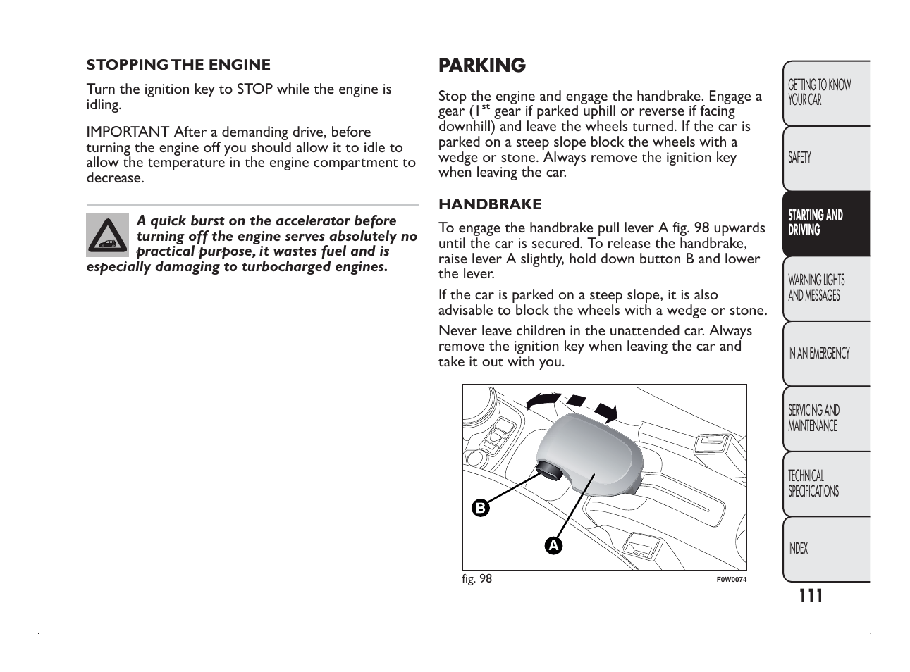 FIAT Panda User Manual | Page 115 / 260