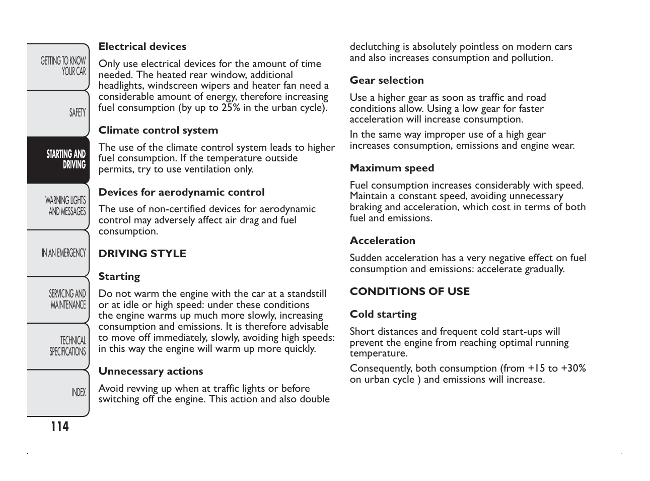 FIAT Panda User Manual | Page 118 / 260