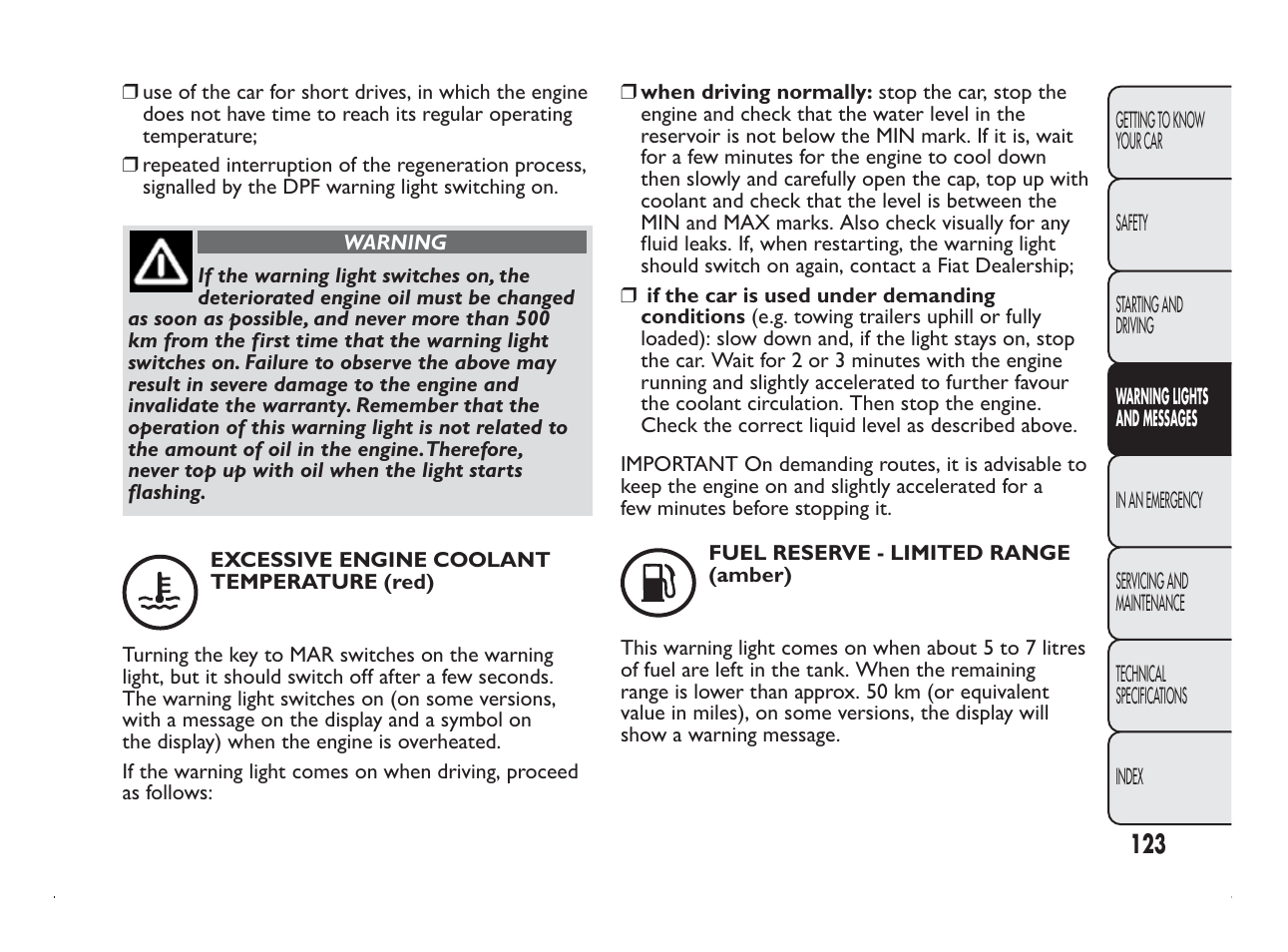 FIAT Panda User Manual | Page 127 / 260